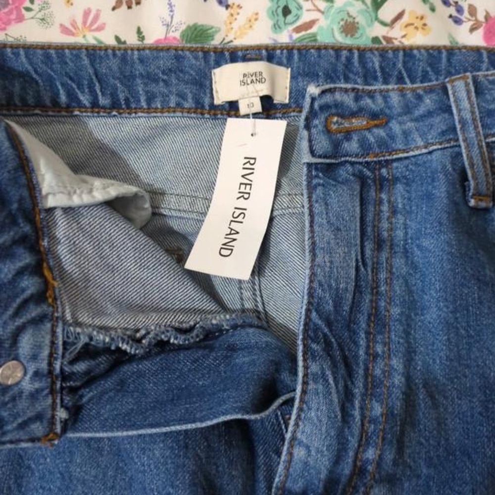 Classic Black GarmentCrop 3/4 jeans wide leg